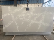 Placa de pedra de quartzo branco calacatta para cozinha com padrão de rachadura de gelo NSF certificado SGS