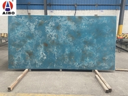 O revestimento de mármore azul da telha de Calacatta da imagem maior da vista lustrou o mármore de ônix branco