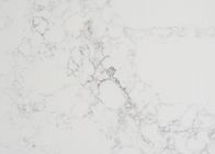 Cinza branco resina natural projetada de quartzo 7% de Worktop 93% da pedra de quartzo