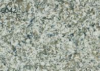 O cinza projetado pedra de quartzo de 6 milímetros cobre materiais decorativos fáceis de limpar
