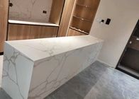 Cozinha branca artificial superior Worktops de quartzo da pedra high-density de quartzo
