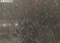 Lustrado/afiou as bancadas pretas da cozinha de quartzo altamente resistentes ao risco