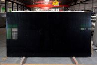 3200*1800MM Crystal Black Glass Quartz Stone com o painel de parede da bancada