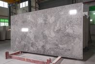 Das lajes superiores da pedra de quartzo da parede exterior da cozinha corte UV 3200x1800mm
