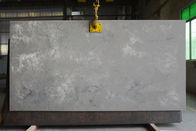 Superfície de couro de mármore de Grey Quartz Stone Kitchen Island Worktops