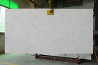 Bancada de pedra da cozinha de quartzo artificial branco de Carrara com Antifouling
