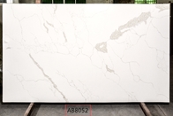 Da pedra branca 25mm de quartzo de Calacatta bancadas de superfície contínuas da cozinha da espessura