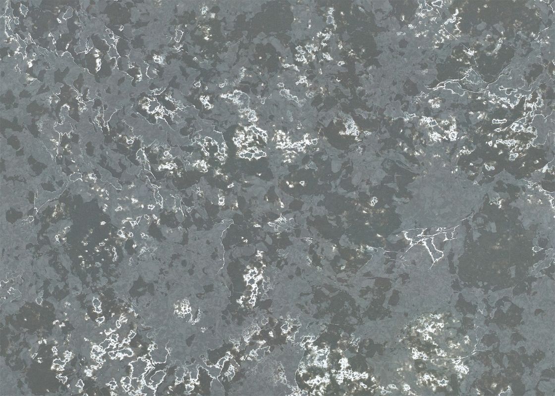 Estilo artificial de Worktop de quartzo cinzento cinzento alto da faísca da pedra de quartzo da tenacidade