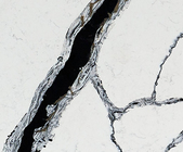 Panda branco Calacatta pedra de quartzo laje de mármore OEM ODM isolamento térmico
