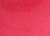 O vermelho de Rosa reciclou a resistência de vidro 3000mm x 1400mm do risco das bancadas de quartzo