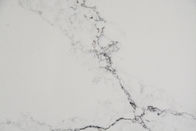 15MM lustrou a pedra branca feita sob encomenda de quartzo de Carrara com bancada da cozinha