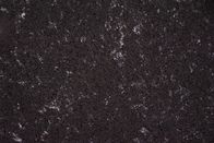 Corte UV fácil da mancha 25mm da pedra artificial preta clara de quartzo de Carrara