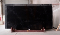 painéis de parede de pedra artificiais pretos de quartzo da espessura de 10mm sintéticos