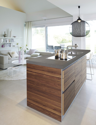 Bancada de Grey Carrara Quartz Slab Kitchen com original do tamanho de 3200*1600*20mm