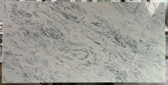 Partes superiores de pedra de Grey Quartz Slab Bathroom Vanity dos painéis de tapume do falso
