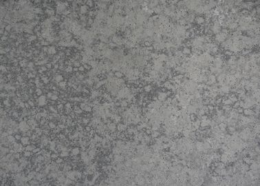 Gray Quartz Stone Acid Resistant de superfície lustrado para a etapa do bloco da bancada da cozinha